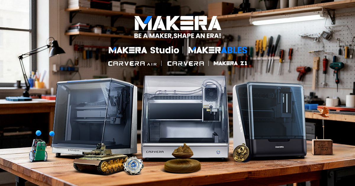 Makera Z1 Desktop CNC Machine - cutting metal, wood and plastic