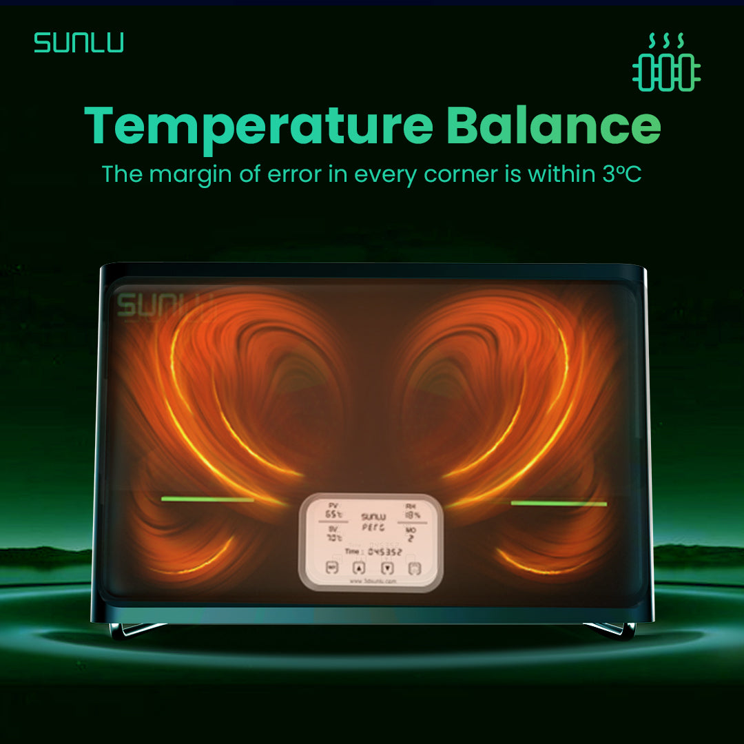 SUNLU FilaDryer S4 even temperature distribution